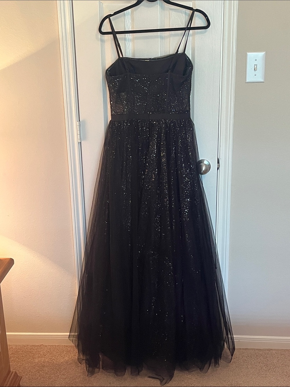 Betsy Adam Sparkle Tulle Gown - Picture 7 of 15